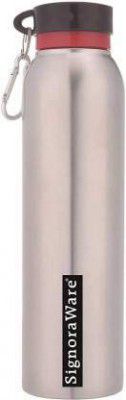 Signoraware Chill Single Walled Stainless Steel Fridge Water Bottle, Set of 1, (1 Liter)