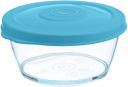 Signoraware Crystal Clear Round Small Container with Seal, 280ml, Set of 1, T Blue...