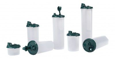 Signoraware Easy Flow Plastic Container Set, 7-Pieces, Dark Green