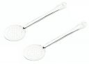 Signoraware Elite Stainless Steel Skimmer/Deep Fry Jharni | Durable & Heat Resistant | Stain & Odorless| Ideal for Straining Puris, Nugget, Rice & Pakodas from Hot Oil (Size 34cm | Setof2 | Steel)...