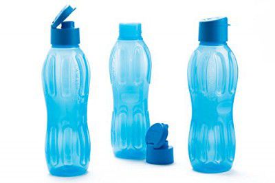 Signoraware Fliptop Aqua Plastic Bottle Set Set of 3 