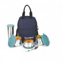 SignoraWare Fusion Stainless Steel Lunch Box with Bag | Set of 4...