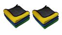 Signoraware Glowmax 288GSM Microfiber Towel (30*30cm) Each, Set of 6, Multicolour, Standard, (SG_6706S2_Multicolour)...