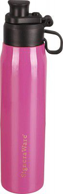 Signoraware Helios Stainless Steel Water Bottle 800ml Pink