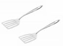 SignoraWare Kitchen Tools Stainless Steel (Food Grade) Heavy Gauge(1.3 MM) Plus Slotted Turner/Spatula/Cooking Turner No.5 for Dosa/Roti/Omlette/Paranthas/PavBhaji/Breads (Size 34 cm) Set/2...