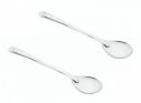 SignoraWare Kitchen Tools Stainless Steel(Food Grade) Heavy Gauge(1.2 MM) Elite Solid Oval Spoon No.0(Serving Spoon) Chamcha for Serving Rice/Pasta/Subzi (Size 19 cm) Set/2...
