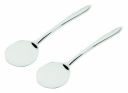 SignoraWare Kitchen Tools Stainless Steel (Food Grade) Heavy Gauge (1.3 MM) Plus Skimmer/Poni/Deep Fry Jhara/Jharni No.3 for Frying and Straining Puris/Nuggets/Rice/Pakodas (Size 25.3 cm) Set/2...
