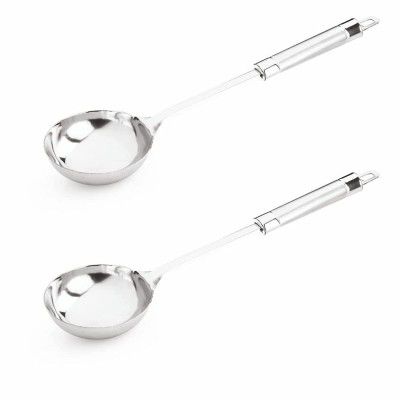 Signoraware ladle (Dual Tone) 14 inch Set of 2 Silver
