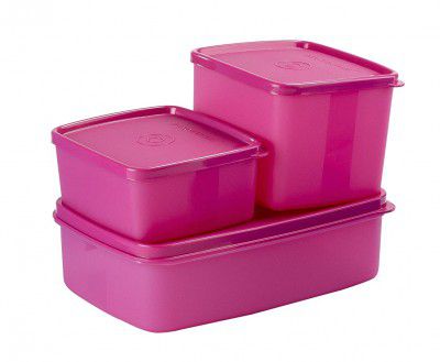 Signoraware Mini Plastic Fridge Container Set, 3-Pieces