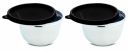 Signoraware Mixing Bowl Steel Container, Set of 2, 1000ml+1000ml, Black...