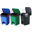 Signoraware Modern Lightweight Dustbin for Home and Office 12Ltr, Combo (Green+Blue+Black)...