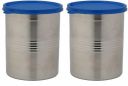 Signoraware Modular Steel Container Round 6100ml+6100ml, Set of 2, MOD Blue...