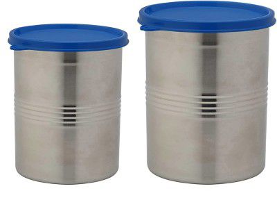 Signoraware Modular Steel Container Round 1500ml+2000ml Set of 2 MOD Blue