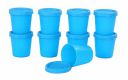 Signoraware Nano Round Medium Container Set, 90ml, Set of 9, Turkish Blue...