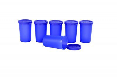 Signoraware Nano Round Big Plastic Container Set, 140ml, Set of 6