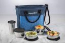 Signoraware Officier Stainless Steel Lunch Box with Bag...