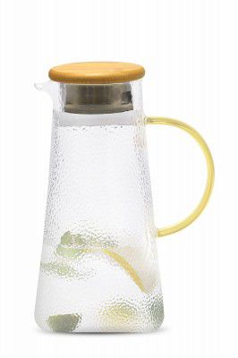 SignoraWare Paris Love Borosilicate Glass Jug with Bamboo lid | 1200ml 