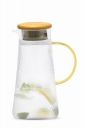 SignoraWare Paris Love Borosilicate Glass Jug with Bamboo lid | 1200ml ...