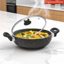 Signoraware Perfecto 6 Coating Non Stick Kadhai 28cm | Gas & Induction Compatible | Low-Oil Cooking | Ergonomically Designed | Ideal for Frying, Sauteing or Preparing Rich Curries (2.5 LTR | Steel)...