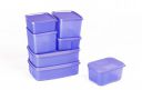 Signoraware Plastic Fridge Container Set, 7-Pieces, Violet...