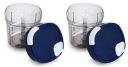 Signoraware Quick Chopper Square (2 in 1) Jumbo (6 Stainless Steel Blade) + Whisker | 900ml, Set of 2, Cocoa Grey...