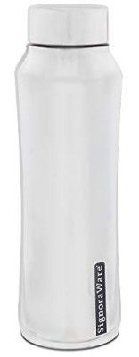 Signoraware Rexo Single Walled Stainless Steel Fridge Water Bottle, 1 Litre, Mirror Finish