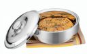 Signoraware Roti Server/Belly Shape Insulated Stainless Steel Casserole with Coaster/Plate with Steel Lid, Insulated Thermal Serving Bowl...