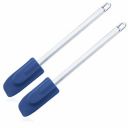 Signoraware Silicon Spatulla with Steel Pipe Handle, Set of 2, Silver, Standard, SG_7060S2_Silver...
