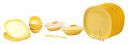 Signoraware Square Dinner Set, 23-Pieces, Lemon Yellow...