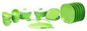Signoraware Square Dinner Set, 31-Pieces, Parrot Green (Plastic)...