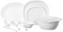 Signoraware Square Dinner Set, 31-Pieces, White...