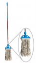 Signoraware Squeeze Cotton Mop PP coating rod (Pipe-50inch), Set of 1, Multicolour...