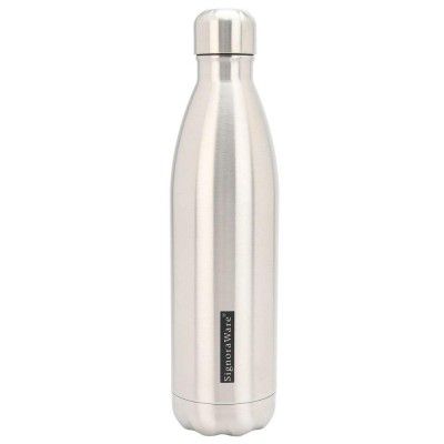Signoraware Stainless Steel Aqualene Vacuum Steel cola Hot and Cold bottle, (750ml)