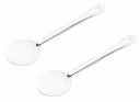SignoraWare Stainless Steel Heavy Gauge (1.2 MM) Elite Skimmer/Poni/Deep Fry Jhara/Jharni No.5 (Size 34 cm) Set/2...