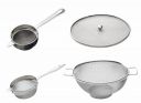 SignoraWare Stainless Steel Kitchen Strainers Combo with Tea&Coffee Strainer/Chalni, Soup/Oil/Ghee Strainer/Chalni, Food/Milk Cover Jali,Colander/Fruit/Vegetable Basket (Ideal for 1-2 Persons) Set/4...