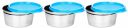 Signoraware Tiny Wonder Steel Container Set of 3 250ml+250ml+250ml Blue...