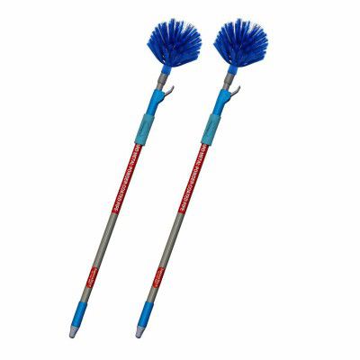 Signoraware Transform Cobweb Brush Round (Expandable Upto 5 feet), Set of 2, Blue