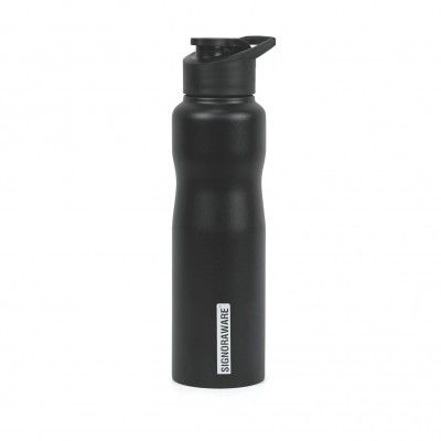SignoraWare Turbo Stainless Steel Sipper (750ml | Black)