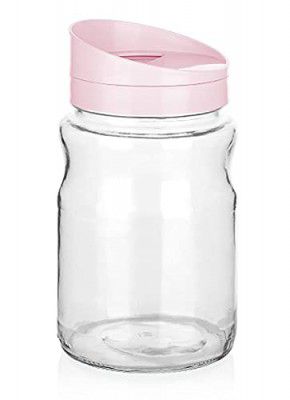 SignoraWare Twist Glass Jar, 2 Litre, (Multicolor)