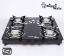 Sigri-wala Surya ISI Certified Toughened Glass Manual Gas Stove (4 Burners)...