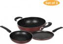 SigriWala Classic Long Life Durable Non-Stick Coated Cookware Set  (Aluminium, 3 - Piece)...