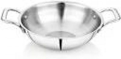 SigriWala Cook Healthy 24 Kadhai 24 cm diameter 2.4 L capacity  (Triply, Induction Bottom)