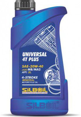 SILBOIL UNIVERSAL 4T-PLUS 20W-40 (API: SL) Mineral Engine Oil  (900 ml, Pack of 1)