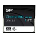 Silicon Power Cinema Pro 256GB CFast 2.0 Memory Card, Up to 530MB/s Read 330MB/s Write, 4K Ultra HD Video Recording for Cinematographer Filmmaker Content Creator...