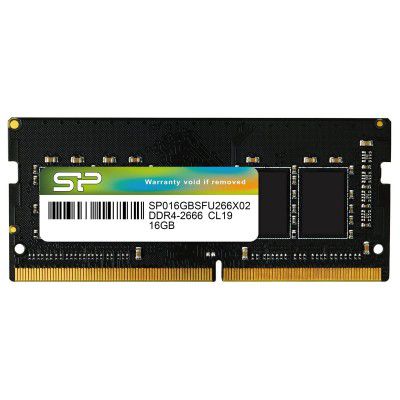 Silicon Power DDR4 16GB 2666MHz PC4-25600 Non-ECC Unbuffered CL22 1.2V 260-Pin SODIMM Laptop Notebook PC Computer RAM Memory Module