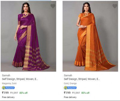 Silk Sarees upto 85% off
