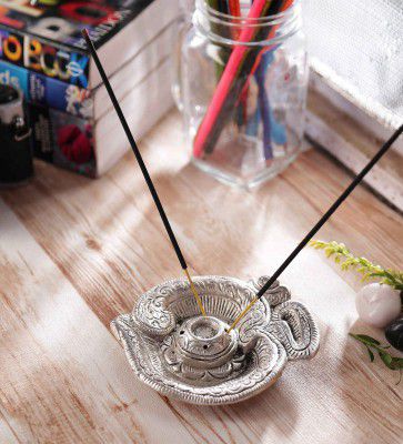 Silver Metal Incense Holder,