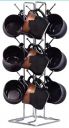 Silver Stainless Steel Tabletop Mount Cup Rack Hanging Shelves- Ideal For Kitchen...