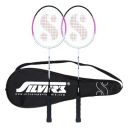 Silver's Aluminium Stricker Badminton Kit (2 Racquets with Full Cover)(Pink/Black)...