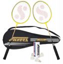 Silver's Micro Badminton Kit (2 Racquets with Full Cover, 1 Box Feather Shuttlecock Pack of 3), Multicolor...